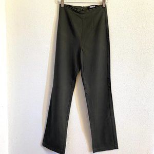 Reformation Olive Green High Waist Stretch Cropped Pants Size 2